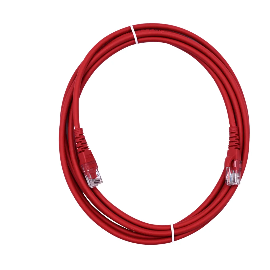 Cable de Red Linkmade Cat6 U/UTP LSZH Inyectado Multifilar 3mts ROJO