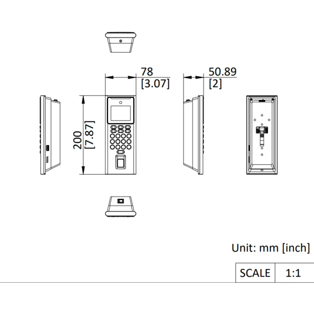 Imagen 3 de Control de Acceso Hikvision Huella + PIN + Proxy + Rec. Facial Wifi Mifare Bater