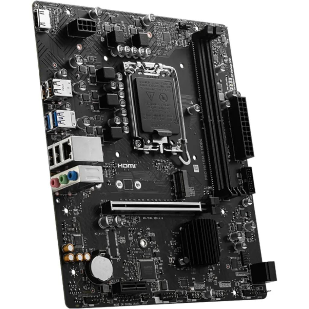 Imagen 3 de Tarjeta Madre MSI PRO H610M-S DDR4 LGA1700 14°G 2*DDR4 M.2 HDMI USB3.2/2.0 mATX
