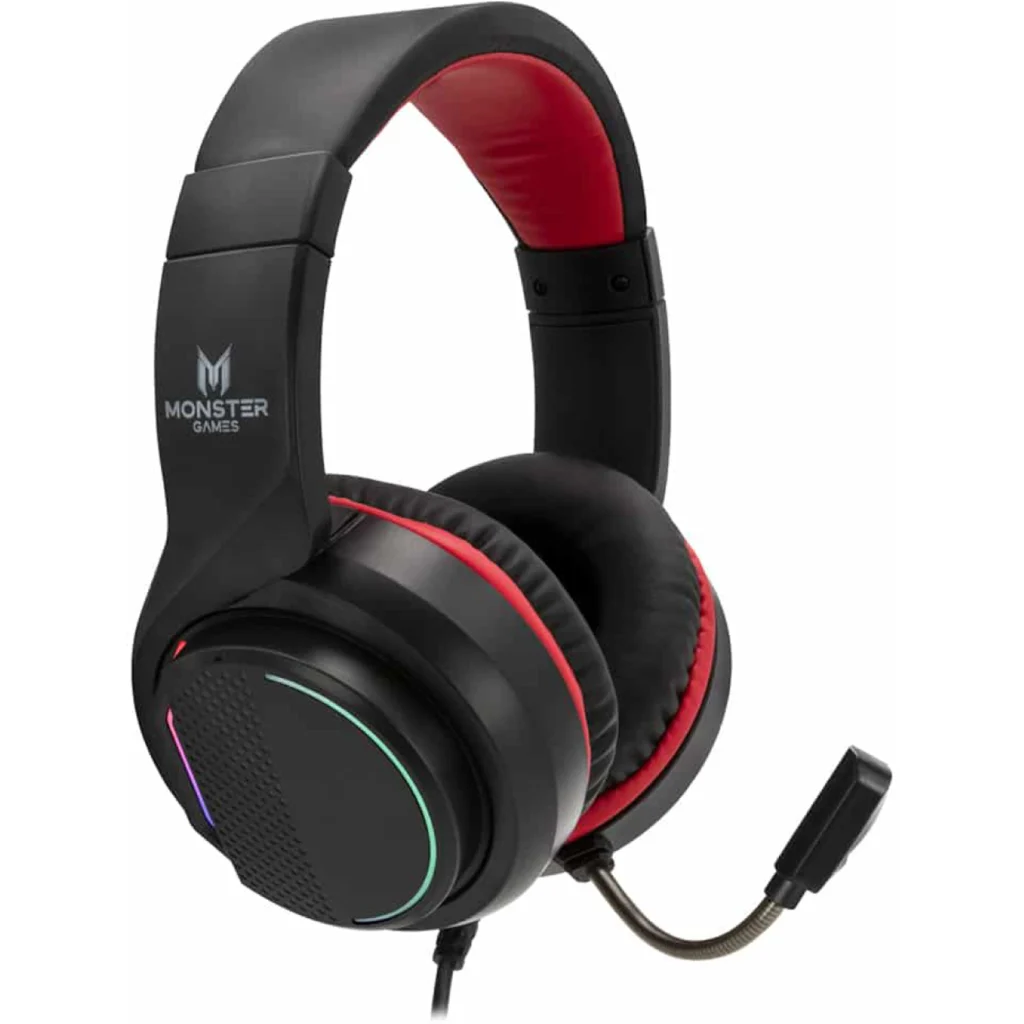 Imagen 1 de Audífonos Gamer Monster AU928 RGB Conectividad Alámbrica Cable 1.8 Metros