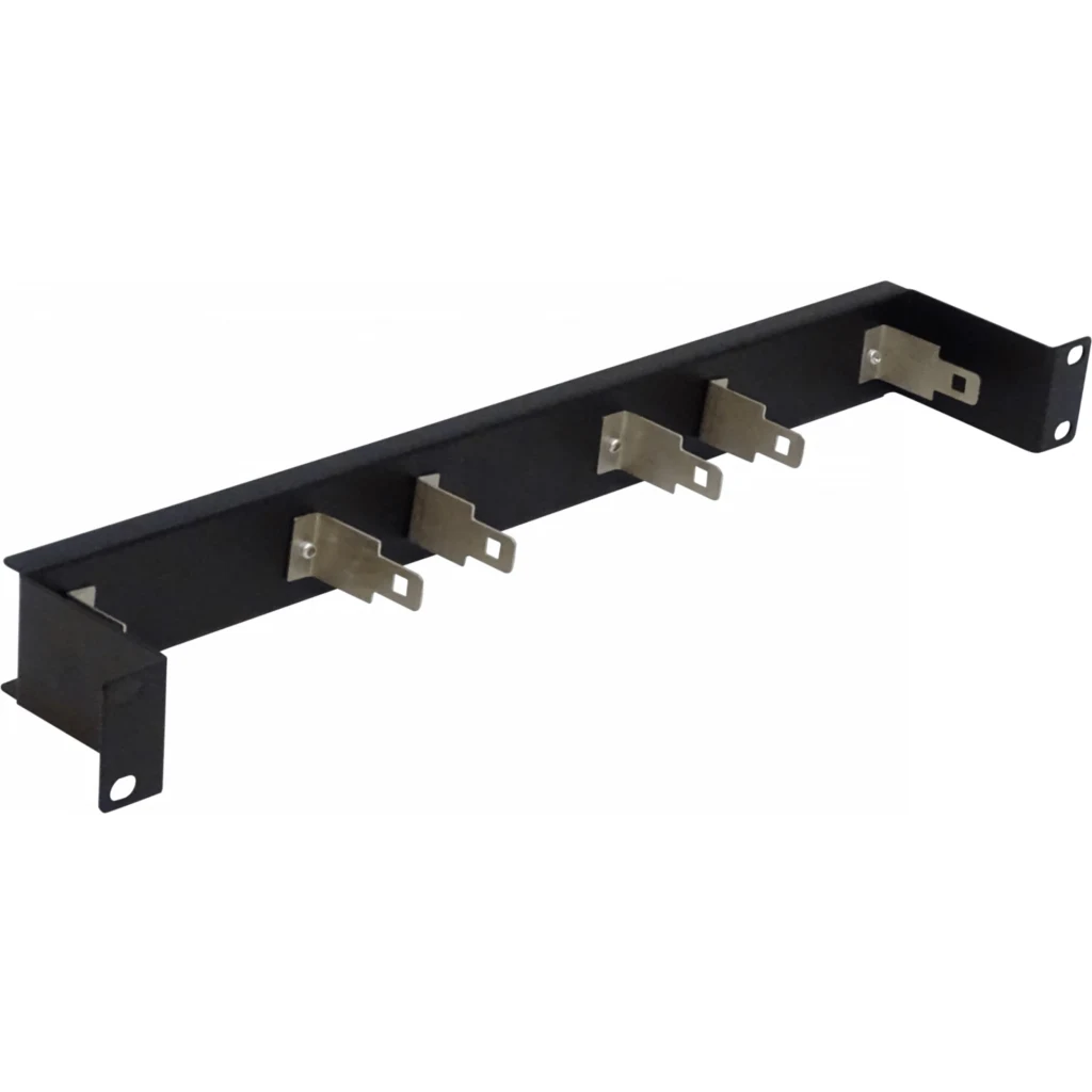 Imagen 3 de 30-Pares Rack-1U 22mm 3-KRONE Soporte Metalico c/Ordenador