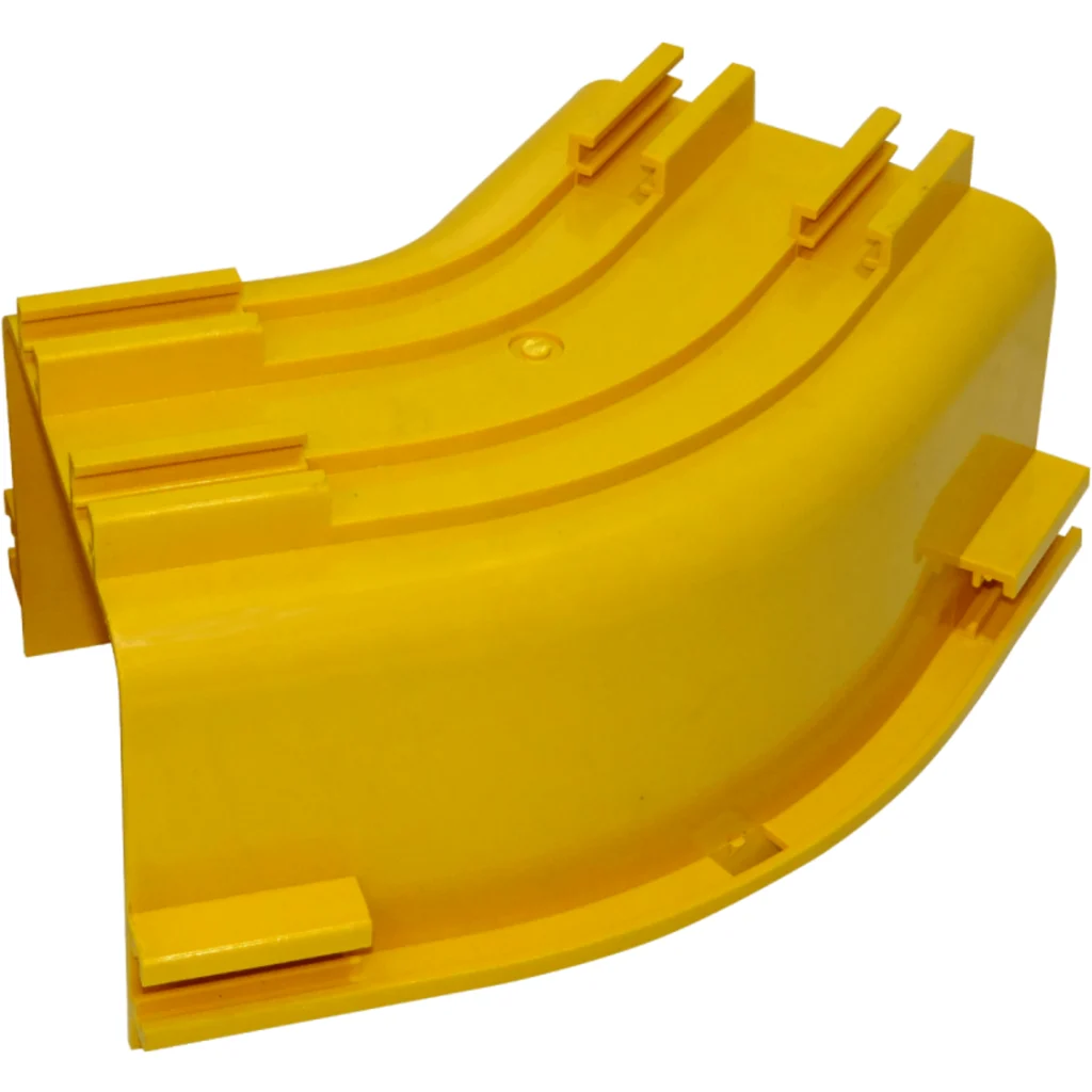 Imagen 1 de 120x100mm Angulo 45o Plano Amarilla PC+ABS LSZH Macho
