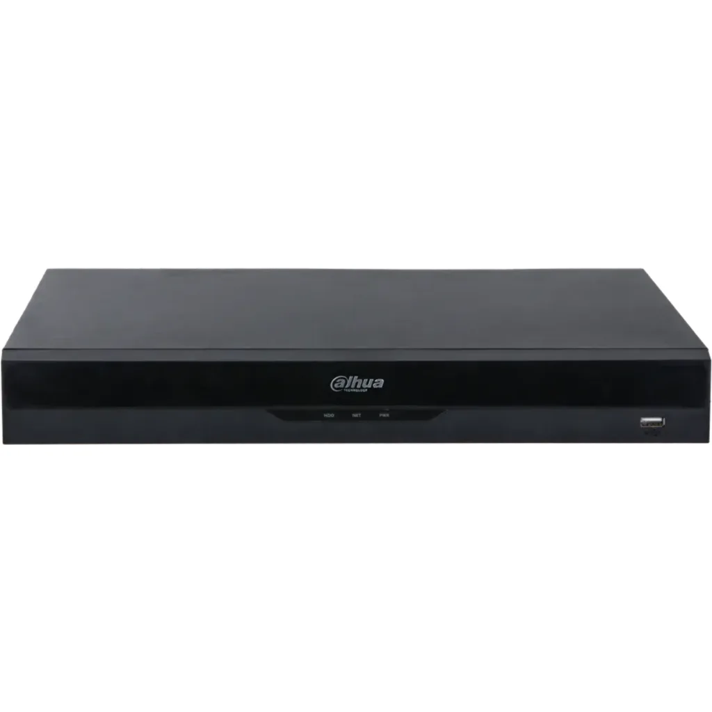 DHI-NVR5216-8P-EI2. NVR IA 16 Canales Dahua 8 Puertos POE 2xHDD Hasta 20Tb c/u