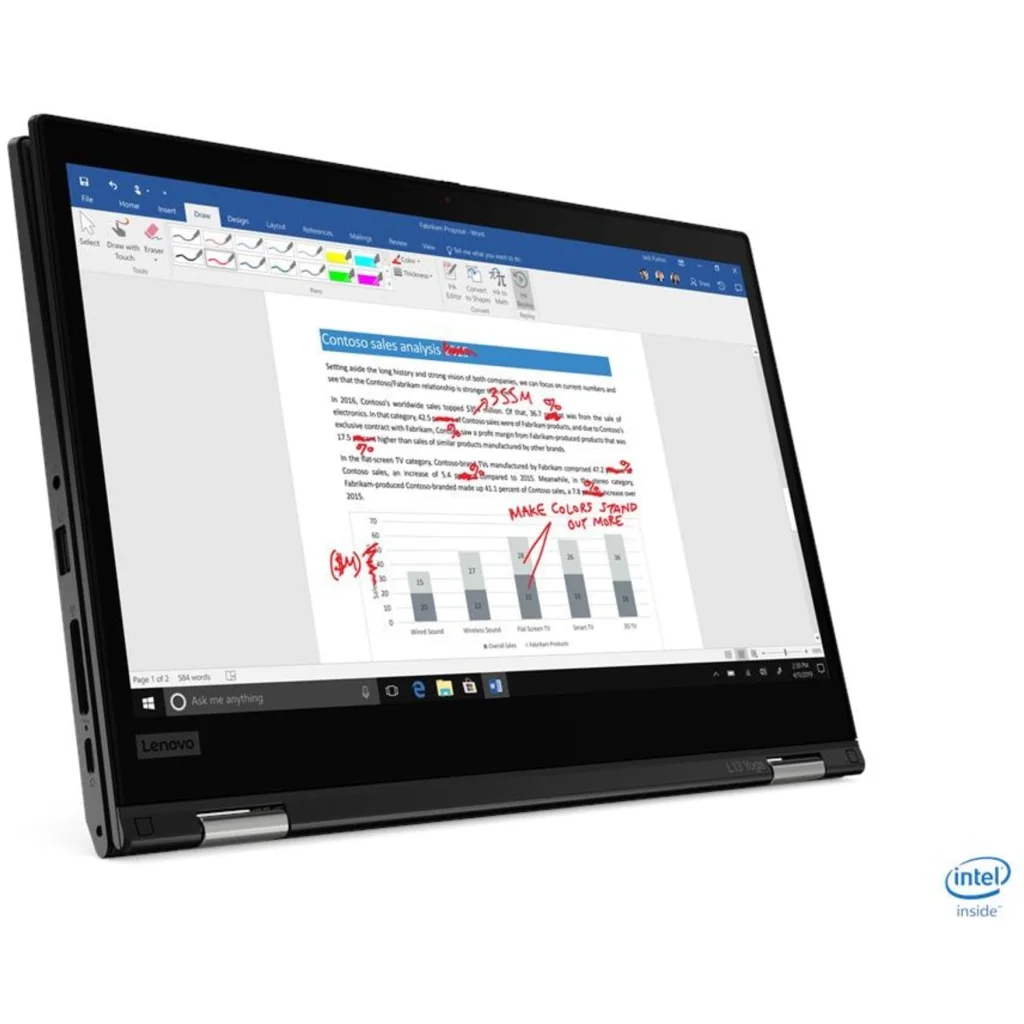 Imagen 1 de Notebook Lenovo ThinkPad L13 Yoga Gen2 I5-1135G7 RAM16GB SSD512G 13.3"Touch W11P (Reacondicionado)
