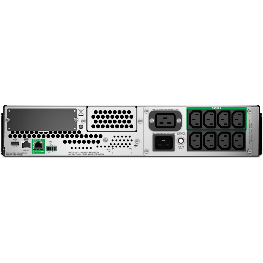 Imagen 1 de UPS APC Smart-UPS 2200VA 230V RackMount 2U 8x IEC C13+2x IEC C19 LCD AVR