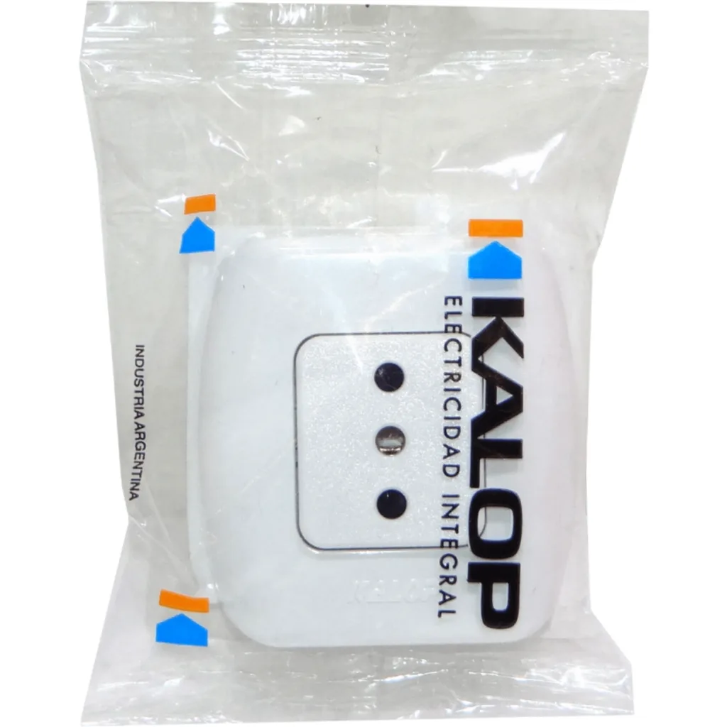 KALOP 1-Enchufe Sobrepuesto Blanco con-Tierra Tekna KS39672