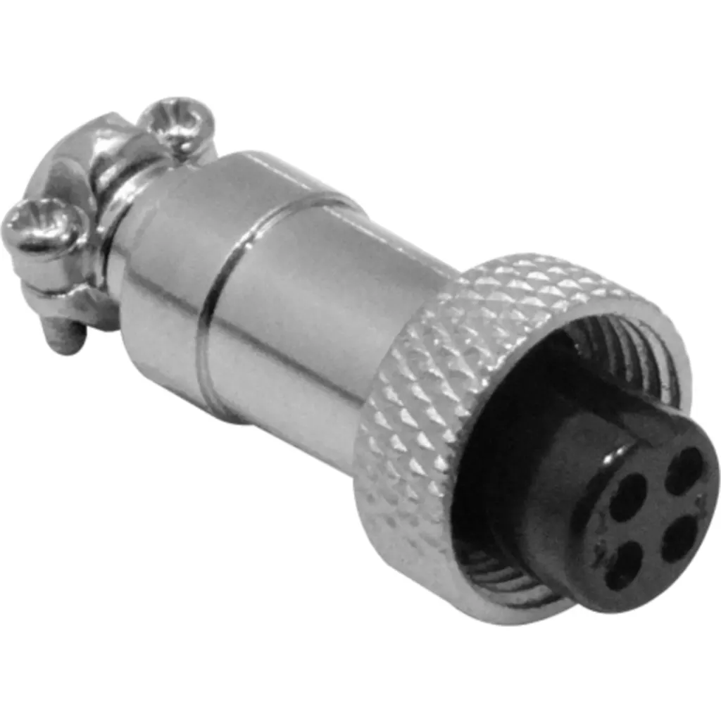 Imagen 2 de 4-pin Hembra Volante Conector GX12 Soldable Aviacion