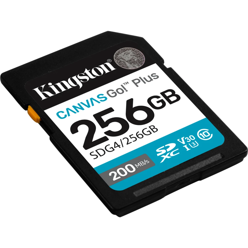 Imagen 1 de Memoria SDXC 256GB Kingston Canvas Go Plus Gen4 CL10 UHS-I V30 L200MBs/E160MBs
