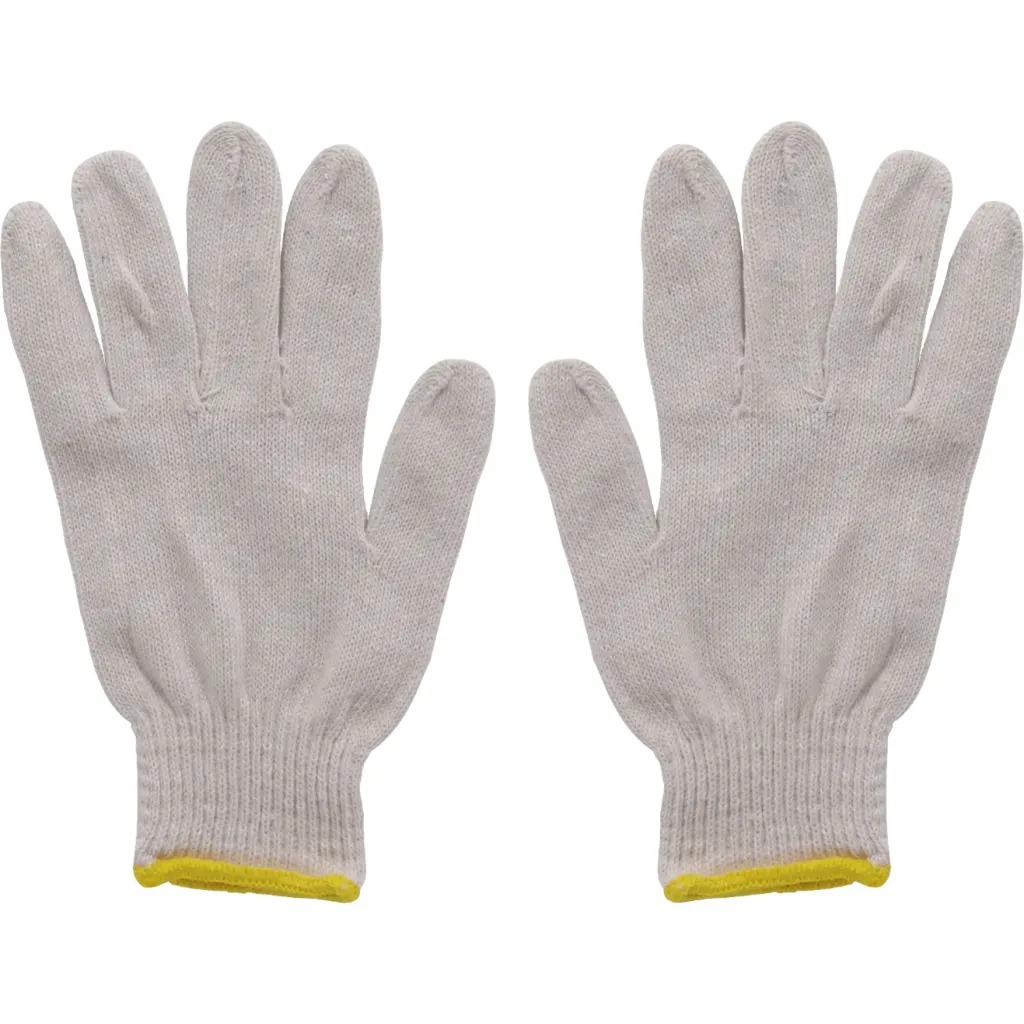 Blanco Par Guantes Multiuso Algodon