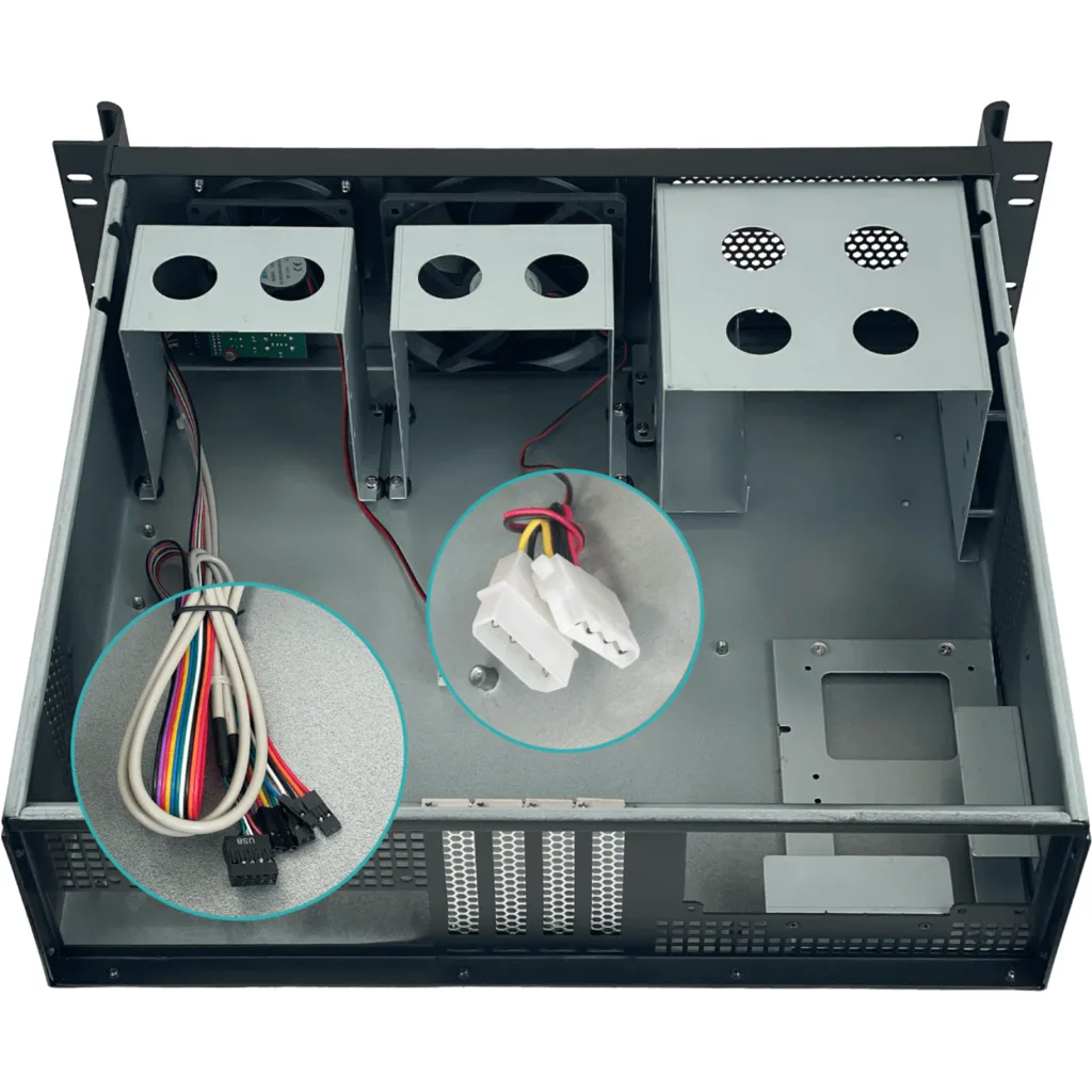 LINKMADE 3U CASE RACK C/RIEL MATX C/2-VENT REQ