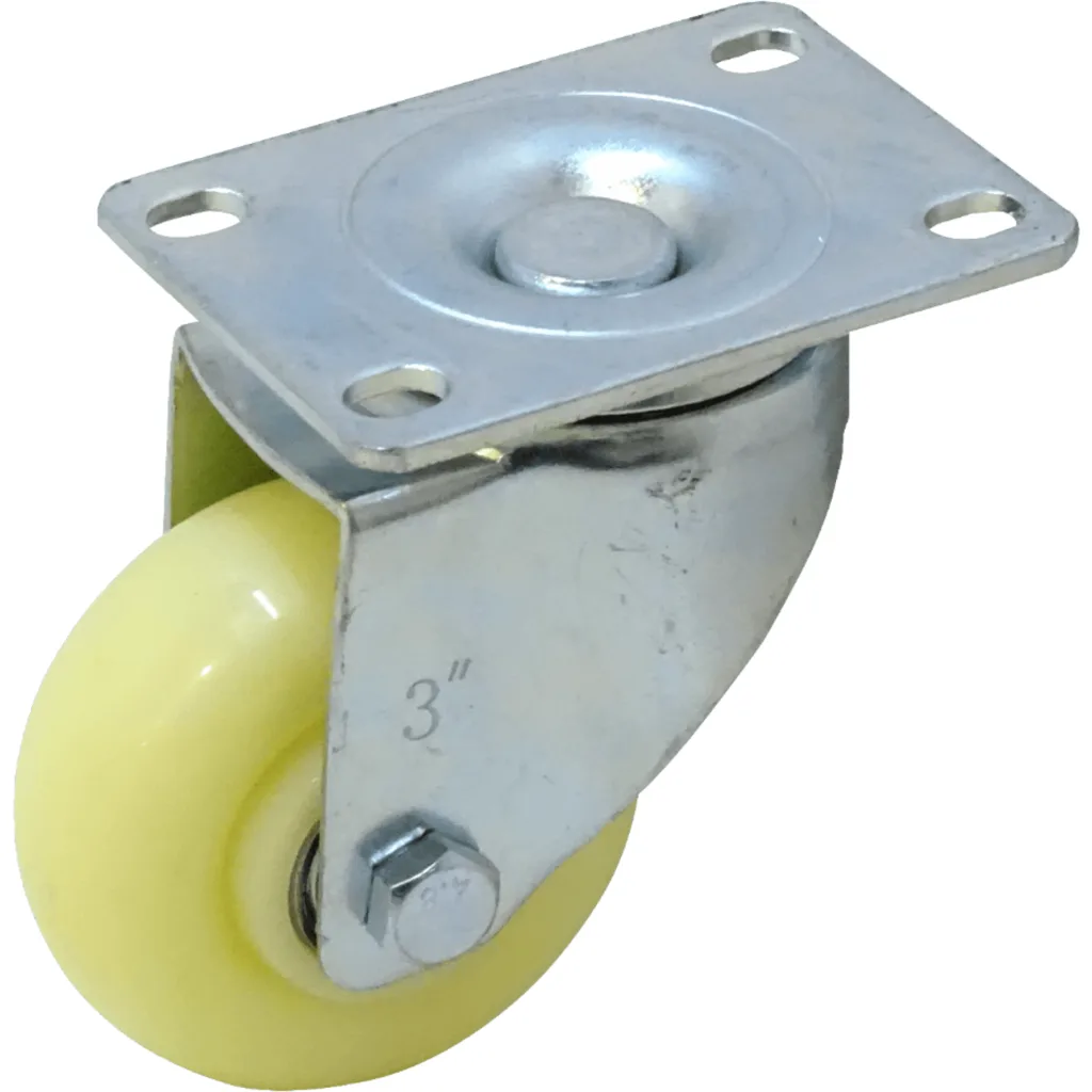 Imagen 2 de Rueda 3-pulgadas Blanca Giratoria Soporta-30Kg 65x92x105mm