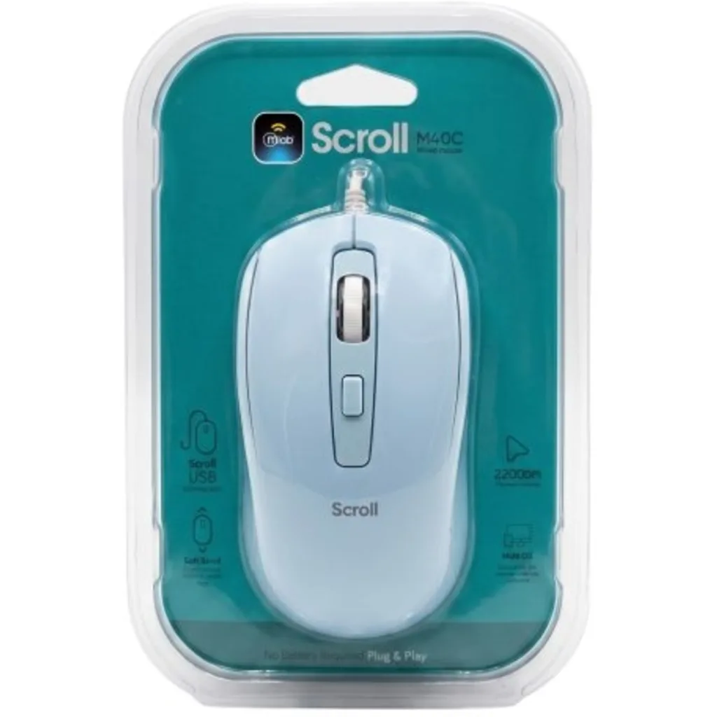 Imagen 1 de MLAB MOUSE CABLE USB 1600DPI SCROLL M40C BLUE