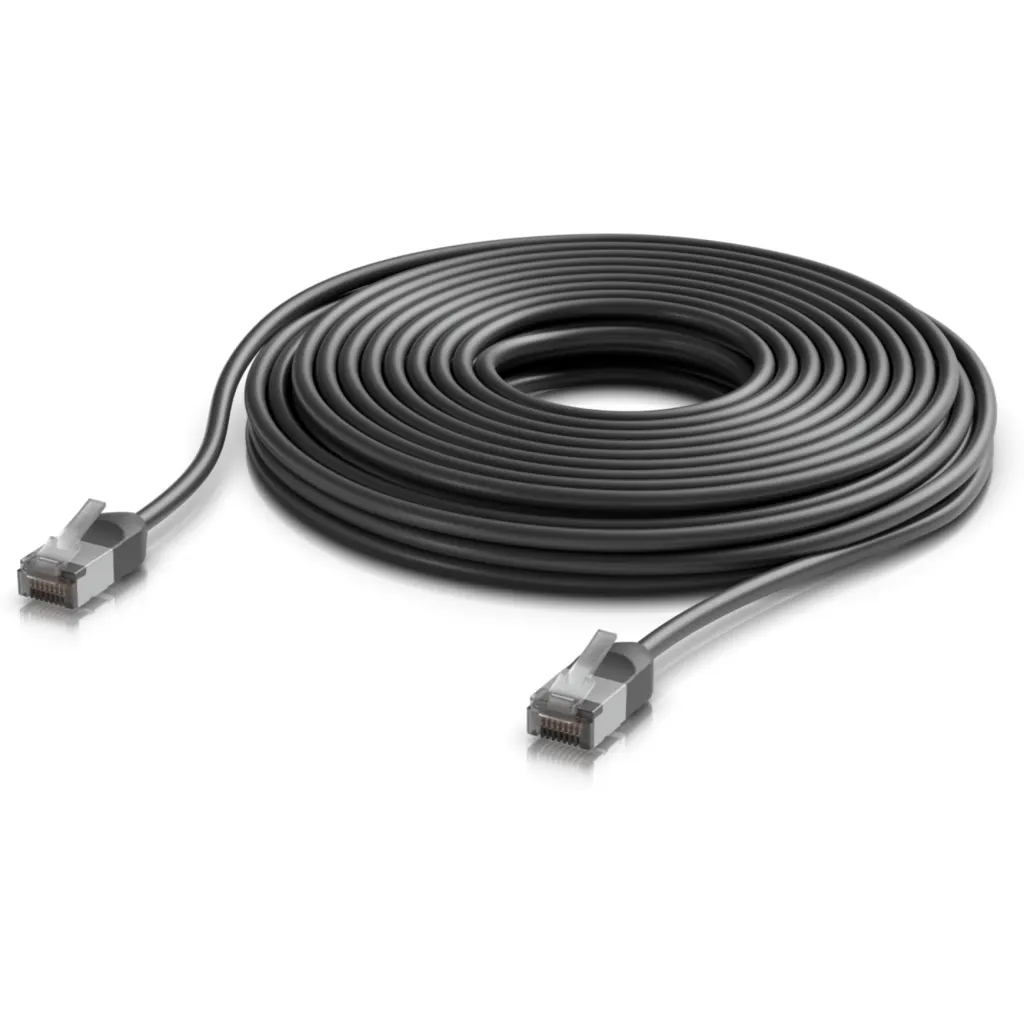 Imagen 1 de UBIQUITI 12mt Negro Cat6A F/UTP Cable Exterior TPE 10GbE PoE+++