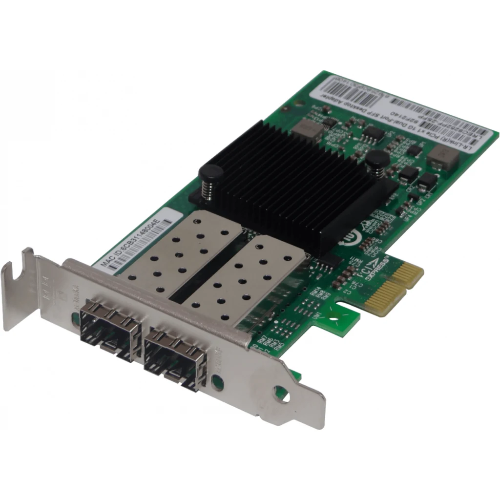 Imagen 1 de LRLINK PCIe-x1 2-SFP 1G NIC Tarjeta para Servidor Intel I350AM2