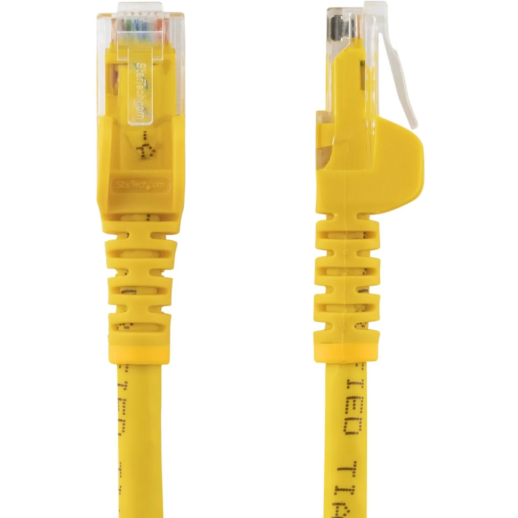 Imagen 1 de Cable Red StarTech Cat6 UTP RJ45 1 24 AWG ft, 30cm sin enganche Color Amarillo