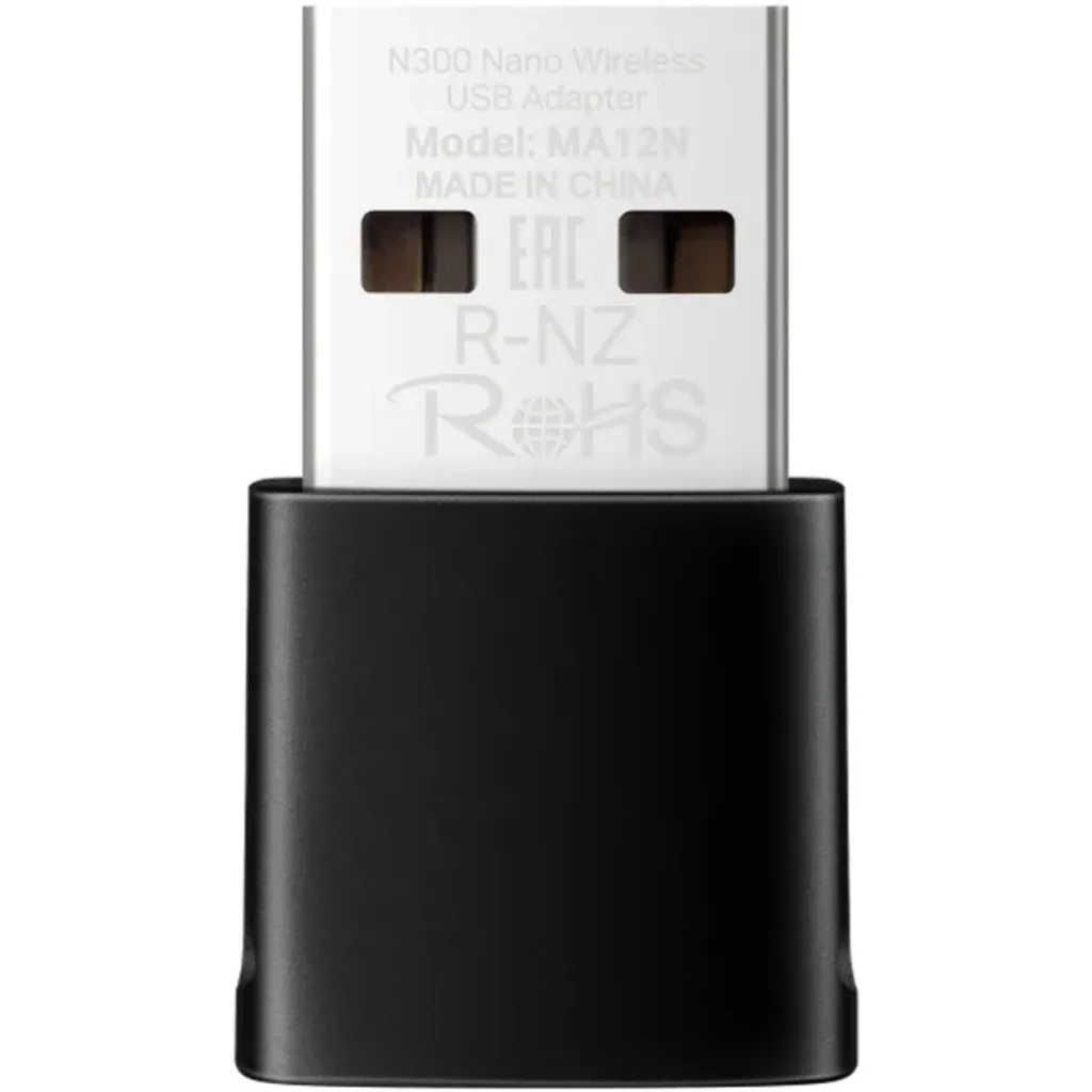 Adaptador Receptor WiFi USB Mercusys N300 Nano PC Notebook