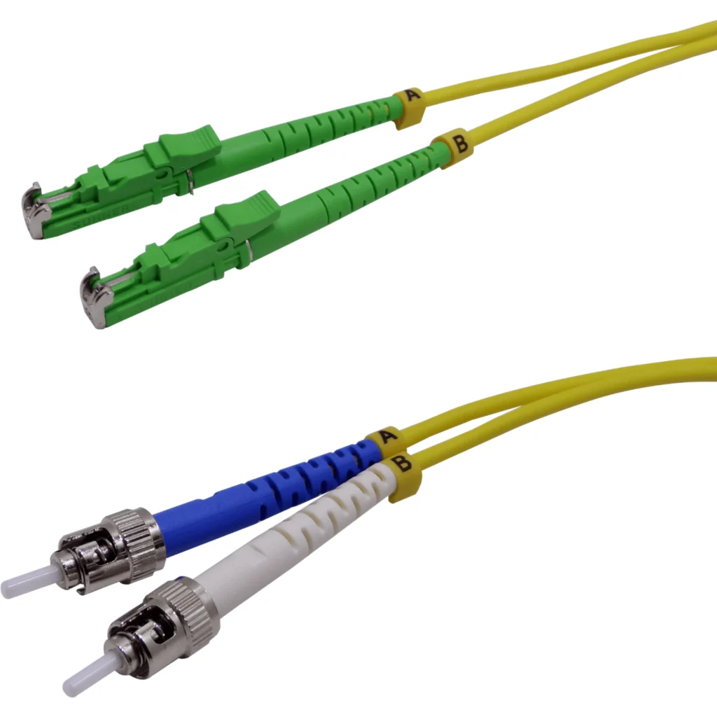 Imagen 2 de 3mt E2000/APC-ST/UPC MonoModo SM Duplex Jumper Cable Fibra 3.0mm 9/125