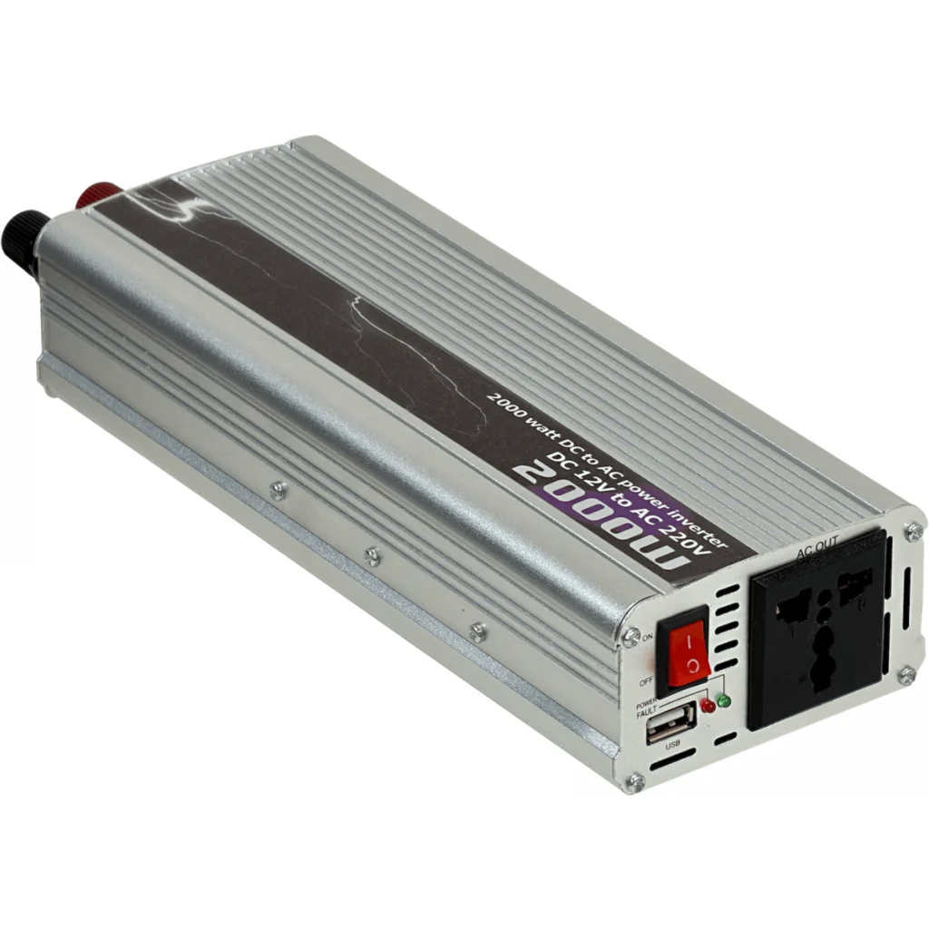 Imagen 1 de 2000W 12VDC-in 220V-out Inversor 1-Multinorma 1-USB-A c/Ventilador