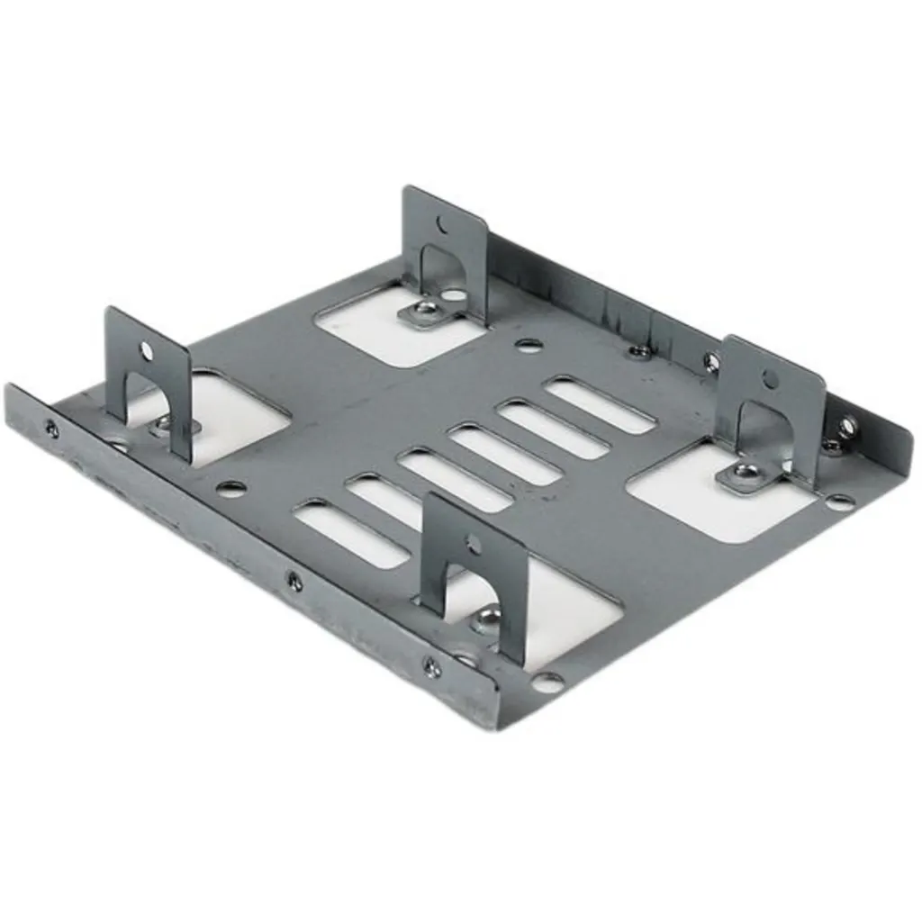 Imagen 1 de Bracket Adaptador p/ PC de 2 Unidade SSD 2.5" a 3.5" Incluye Juego de Tornillos