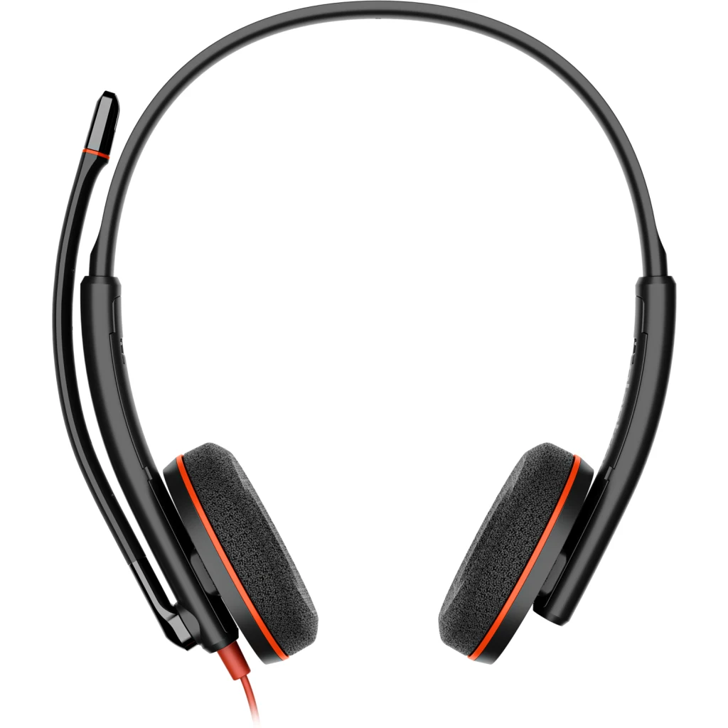 Cintillo Multimedia Poly Blackwire 3220 Stereo USB-C Headset +USB-C/A