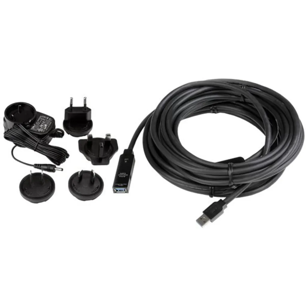 Imagen 3 de Cable Extensión USB 3.0 Tipo-A M/H Longitud 10 metros Negro - StarTech