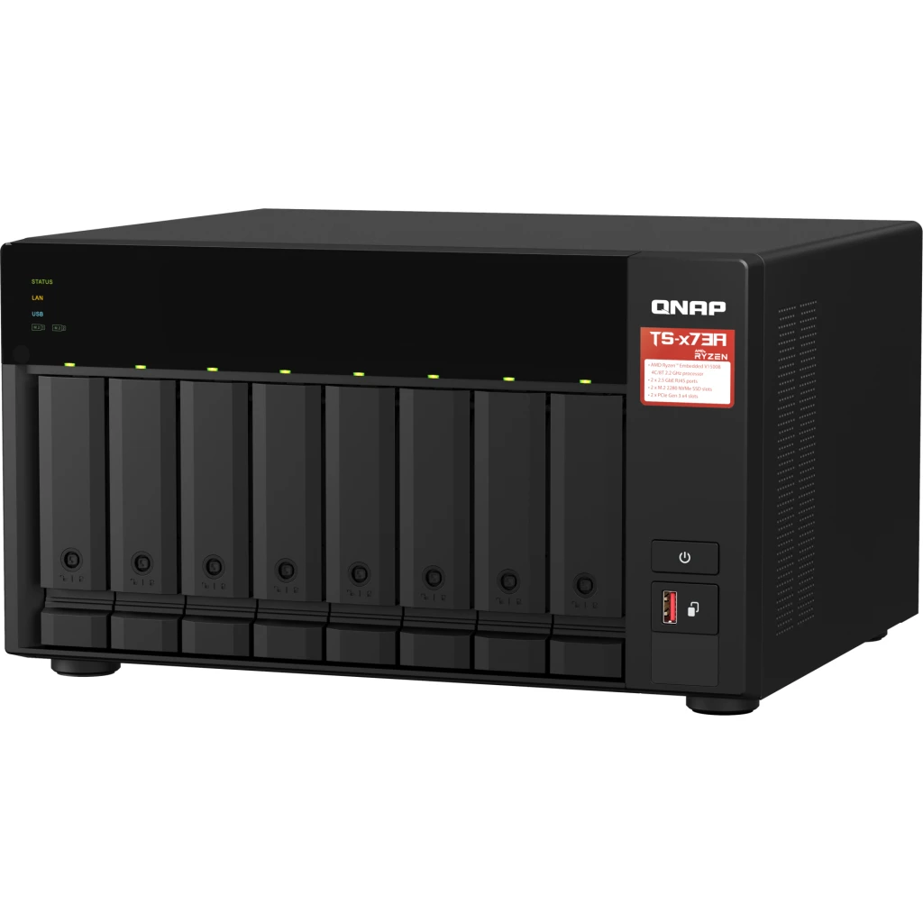 Imagen 4 de NAS QNAP TS-873A-8G AMD Ryzen V1500B 8 Bahías RAM 8GB LAN USB RAID 