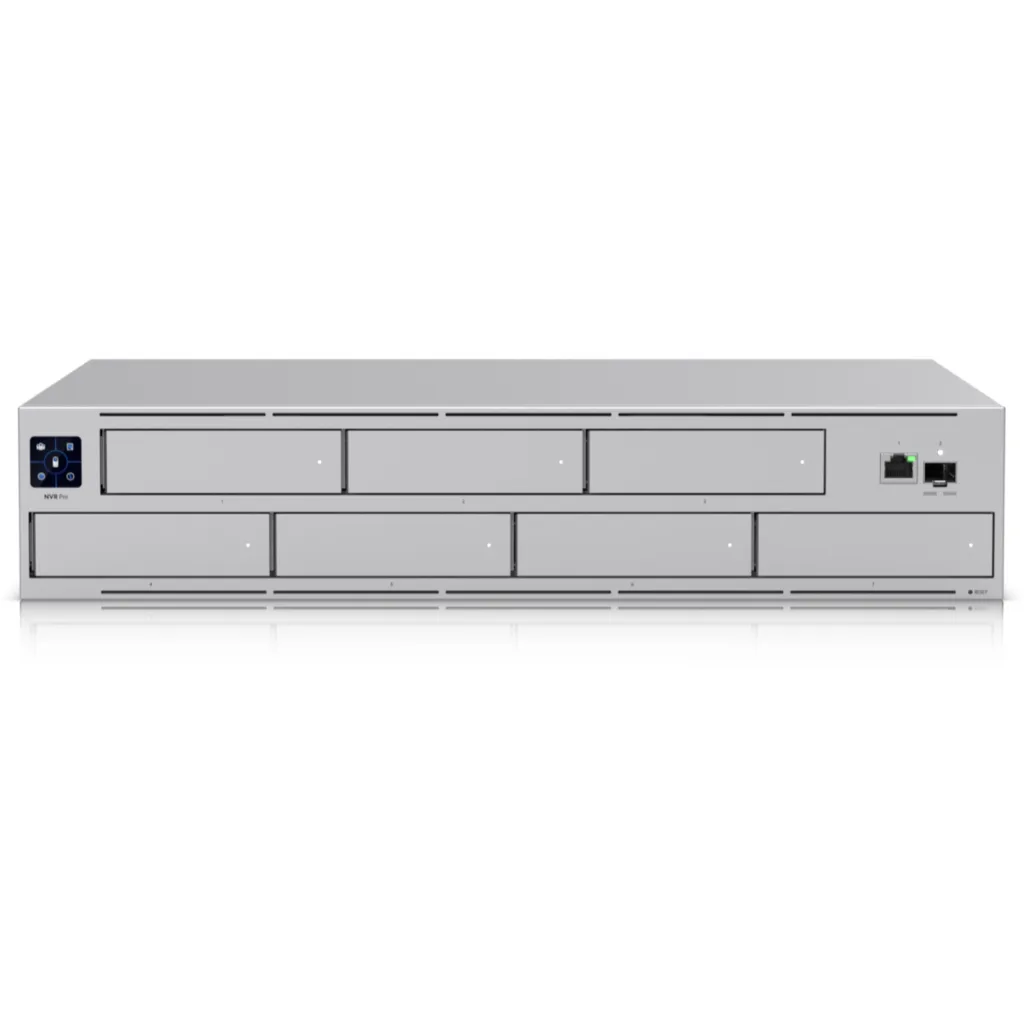 NVR Ubiquiti UNVR-PRO 7xHD-RAID 1-1000 1-SFP+10G 2U-Rack opc-redundante/USP-RPS