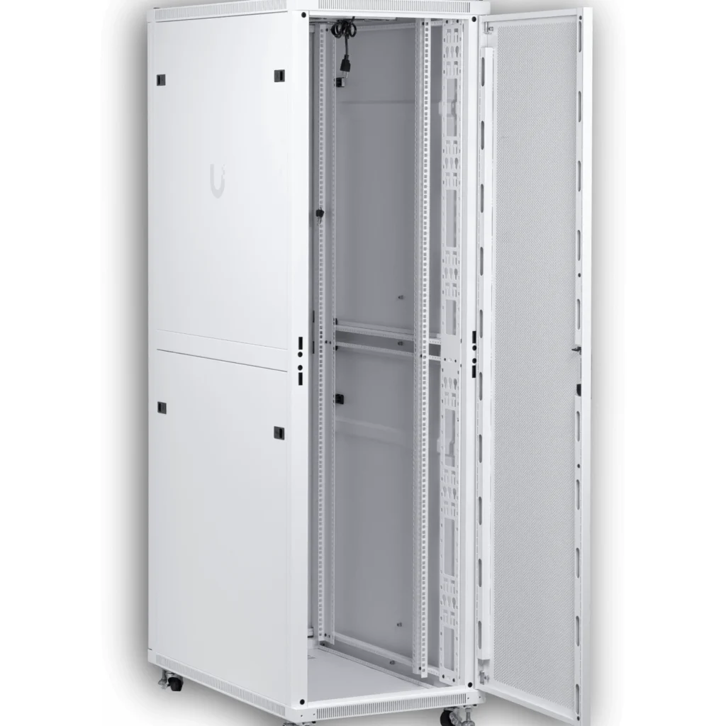 Imagen 9 de UBIQUITI Microperforada 42U 1000mm 100cm-Fondo Rack Blanco Ventilador