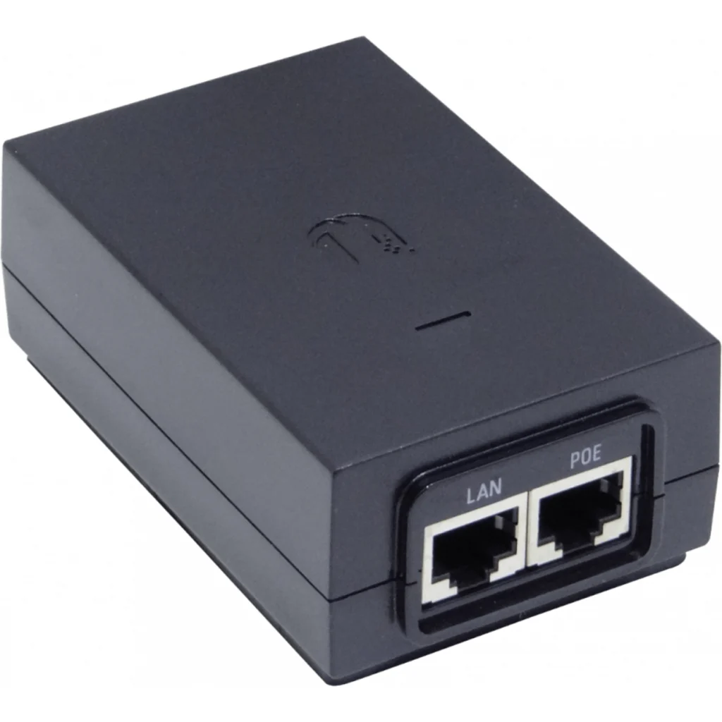 Imagen 1 de Power Injector Ubiquiti POE-48-24W-G. POE 48V 24W 0.5A 1xGig 2-RJ45