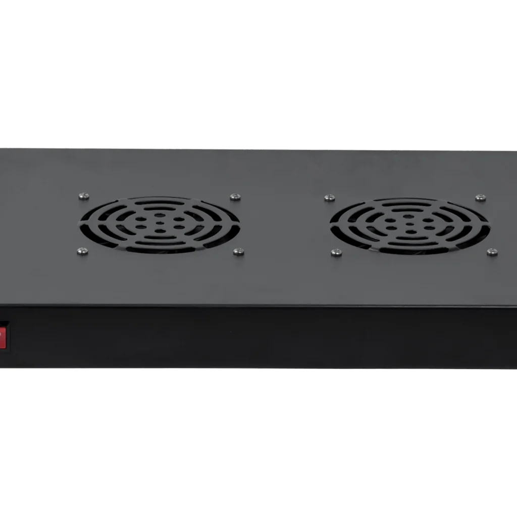 Imagen 4 de 1U con 2 Ventiladores Negro c/Switch-Encendido 220VAC - Linkmade RAT-1L