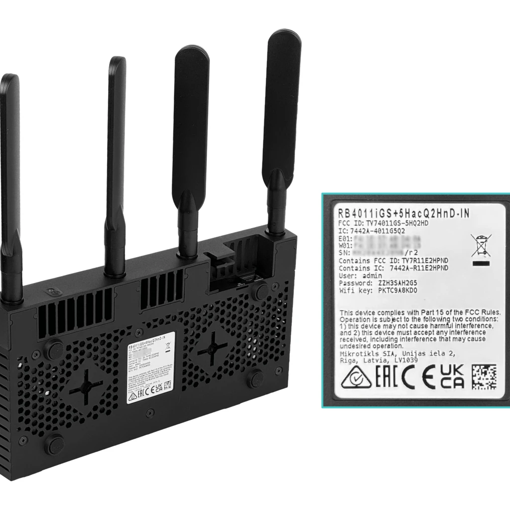 Imagen 6 de MIKROTIK req-cable 10-1000 1-SFP+10G AC2000 L5 1,4GHz-x4 4x3dBi-Fijas