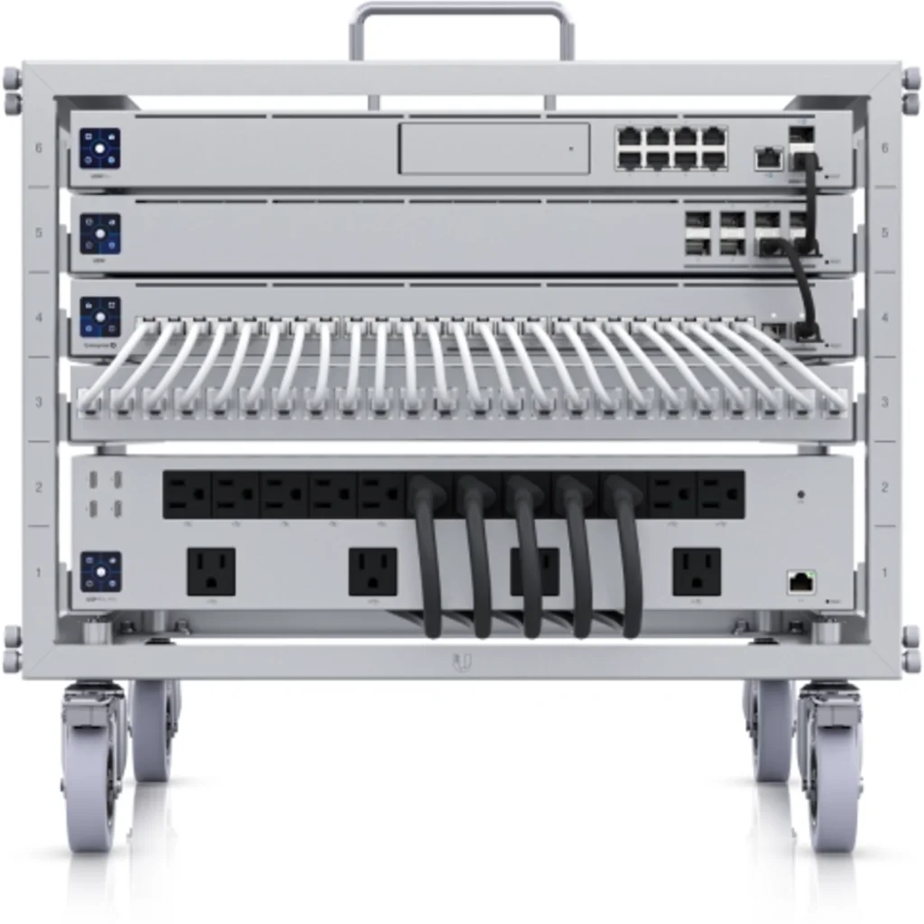 UBIQUITI Bastidor 6U Armable c/Ruedas c/Patch-24xKeystone U-RACK-6U-TL