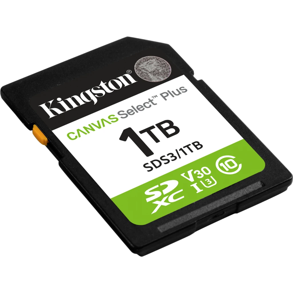 Imagen 1 de Memoria SDXC 1TB Kingston Canvas Select Plus Gen3 Clas10 UHS-I Lec 150MB/s
