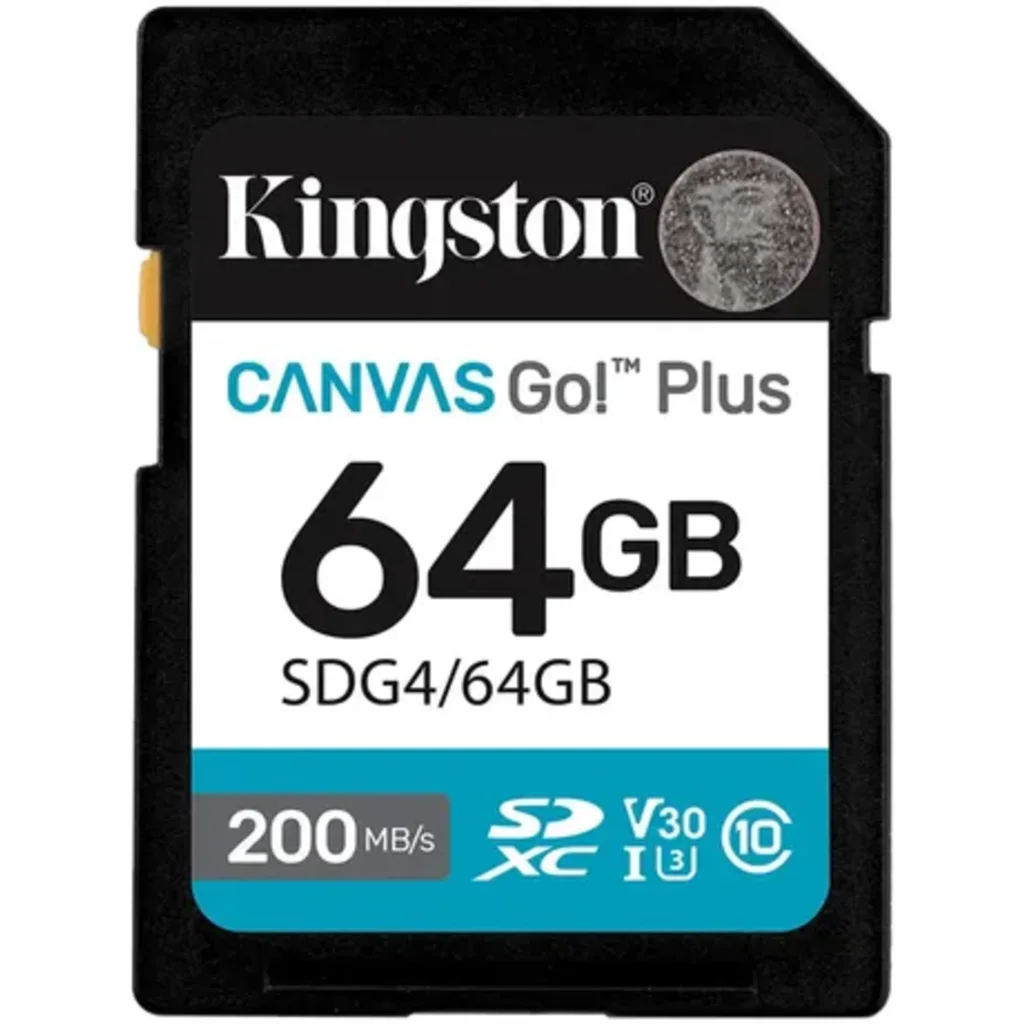 Memoria SDXC 64Gb Kingston Canvas Go Plus Gen4 Lec 200MB/s Esc 100MB/s