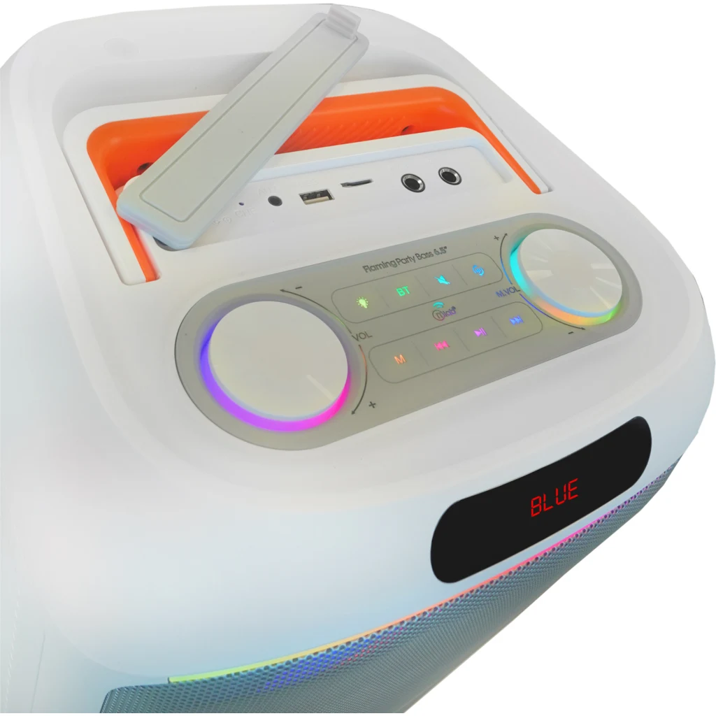 Imagen 4 de MLAB PARLANTE FLAMING PARTY BASS 6,5" x 2 MICROFONO INALAMBRICO W