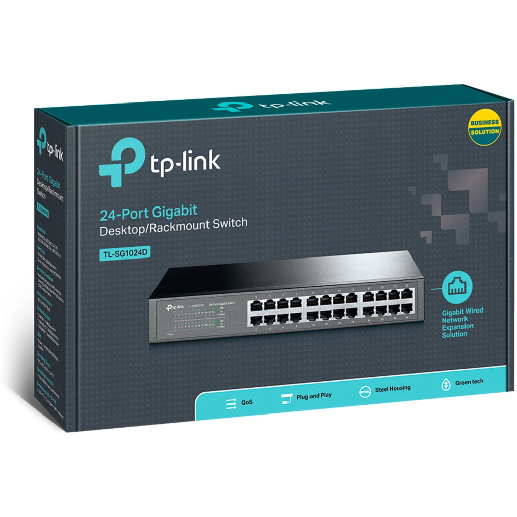 Imagen 3 de TP-Link Gigabit Switch de 24 puertos TL-SG1024D