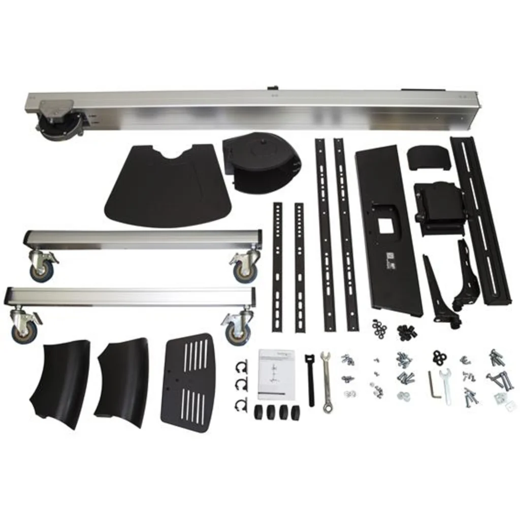 Imagen 8 de Soporte Pedestal para TV 32" a 75" hasta 40kg VESA 600*400 Color Negro y Plata