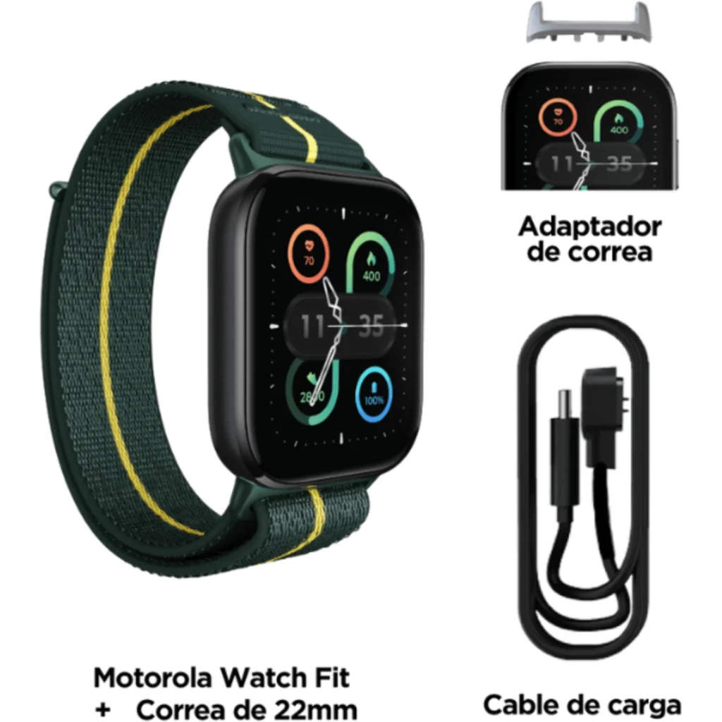 Imagen 18 de Smartwatch Motorola Moto Watch Fit Trekking Green
