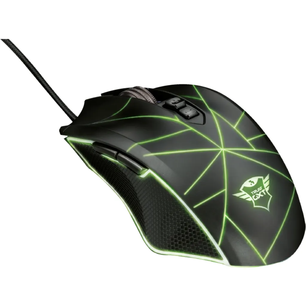 Imagen 2 de Mouse Gamer Alámbrico Trust GXT160 TURE RGB Óptico 4000DPI 7 Botones USB-A Negro