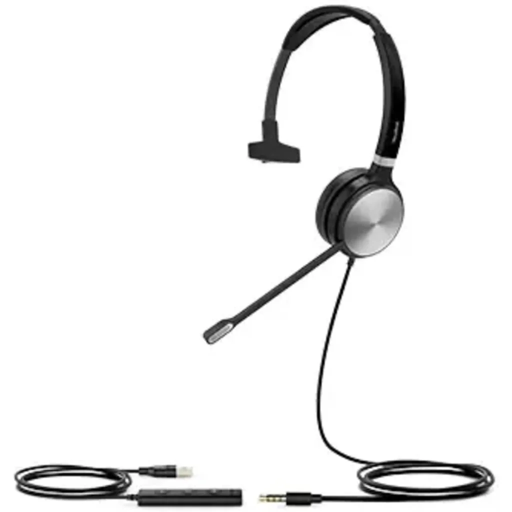 Imagen 3 de Cintillo Auricular Monoaural USB plug de 3.5mm certificado para Microsoft Teams