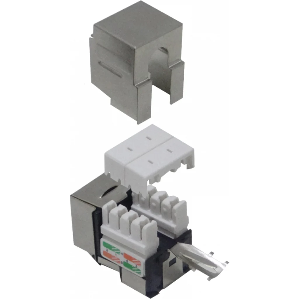 Imagen 3 de LINKMADE PLATA CAT6 STP BLINDADO PUNCH KEYSTONE
