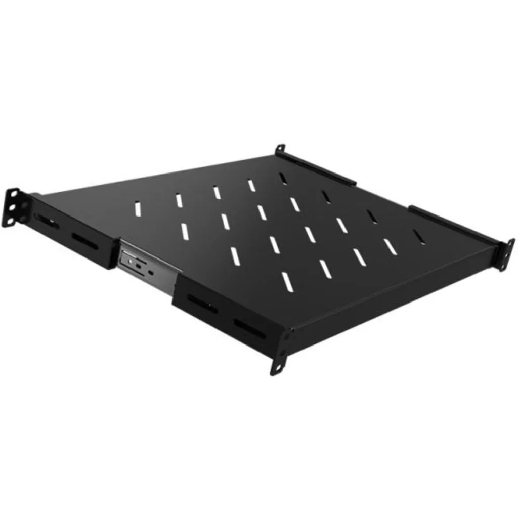 Nexxt NPS-4A1U3B 1U Sliding Adjustable 4 Point Shelf