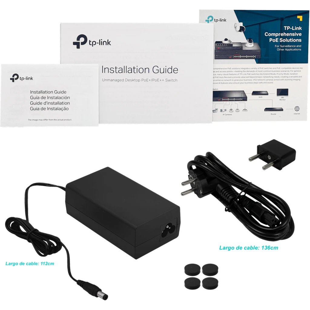 Switch TP-Link de 8 Puertos Gigabit con 4 Puertos PoE