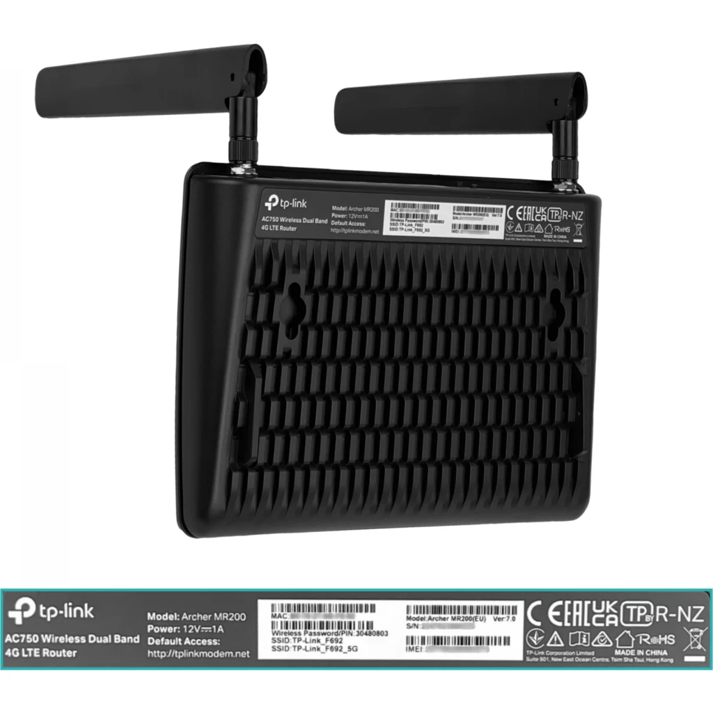Imagen 6 de Router TP-Link 4G/LTE 1-Sim 1-WAN 3-100 Router 2-.SMA WiFi-Interno 2,4/5GHz