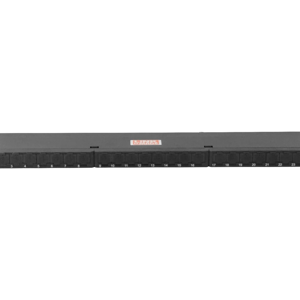 Imagen 3 de LINKMADE 0,5U 24-RJ45 CAT6A F/UTP S/FTP PATCHPANEL BLINDADO