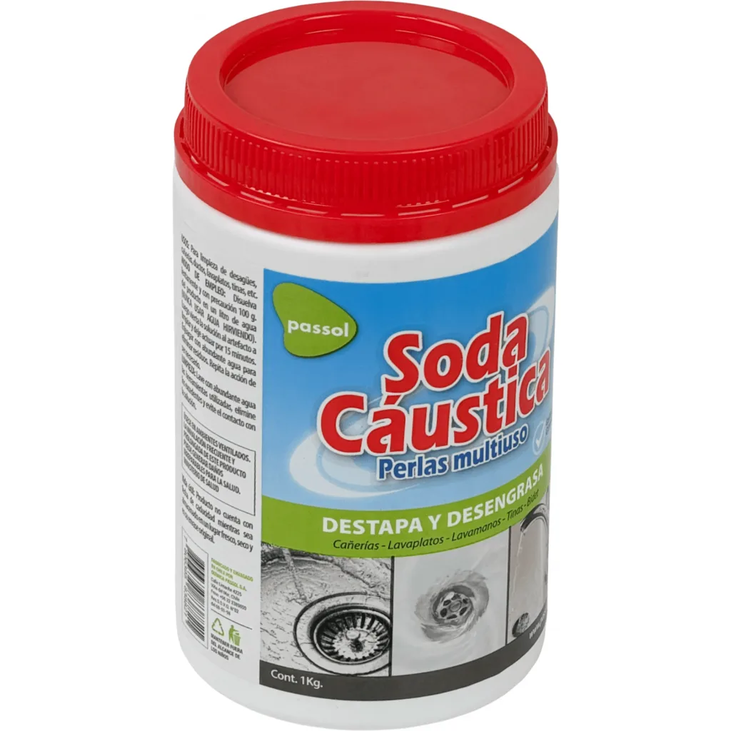 Imagen 2 de PASSOL Soda Caustica Perlas Multiuso 1Kg