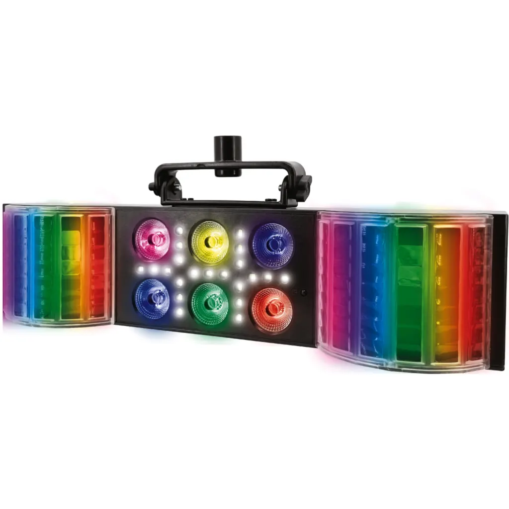 Imagen 1 de MLAB LUZ FIESTA STAND DERBY LASER STROBE 6 LED PAR MIC MUSIC RGBW 4 EN 1