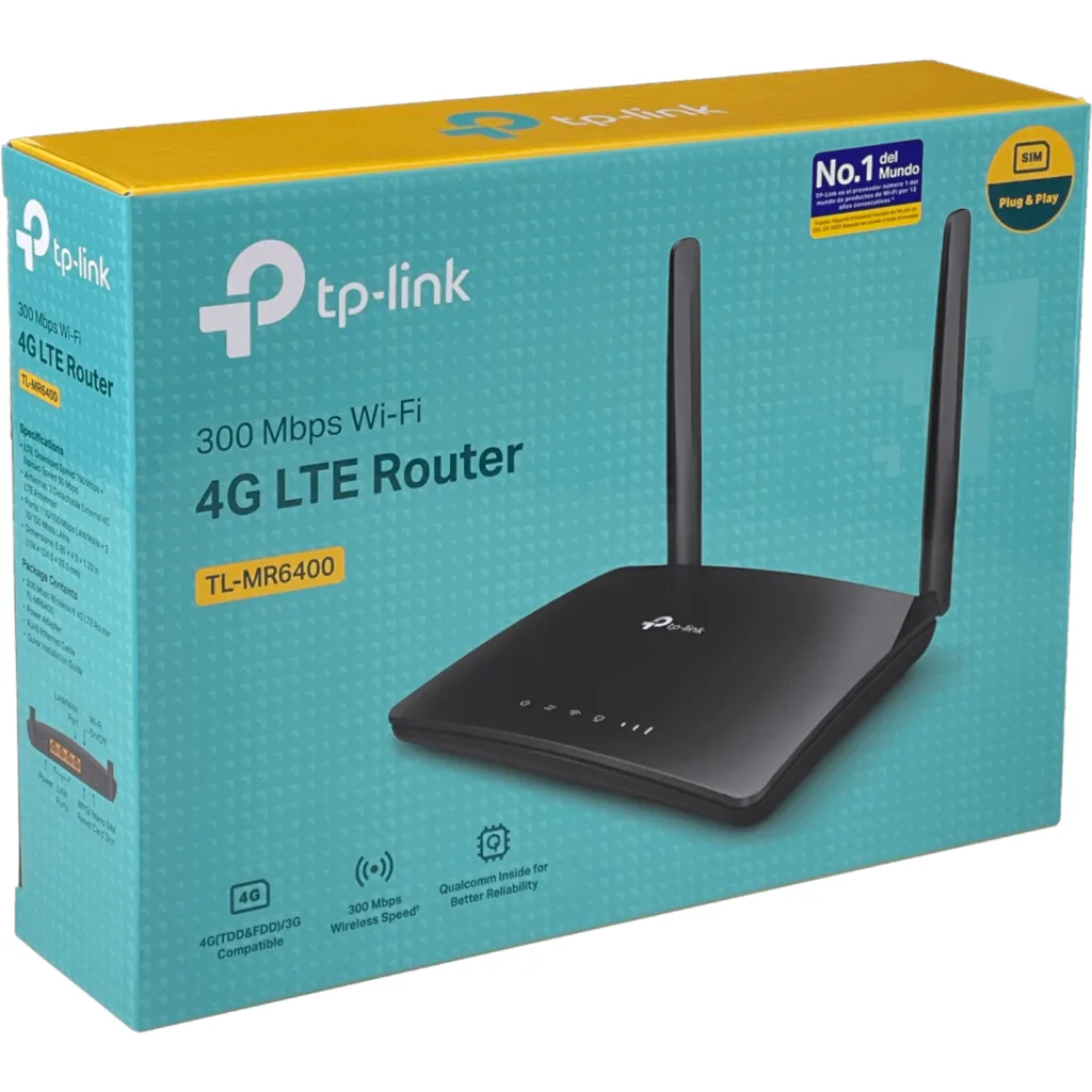 Imagen 5 de TP-LINK 4G/LTE 1-Sim 1-WAN 3-100 Router 2-.SMA N300-2,4GHz