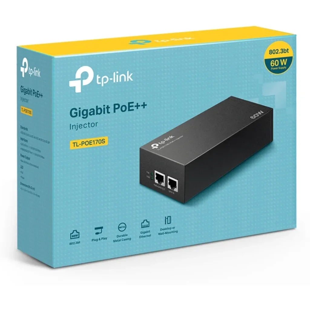 Imagen 2 de POE170S. Inyector PoE+ 60w Cumple con los estandares IEEE802.3af/at