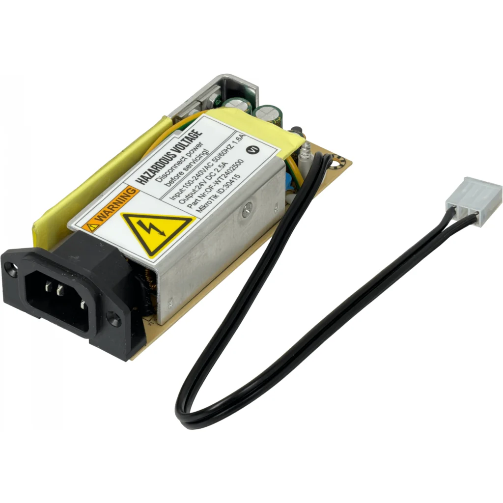 MIKROTIK req-cable 24V 2,5A 100-240V C14 Fuente Repuesto CCR WT2402500